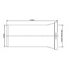 McAlpine Przyłącze kanalizacyjne 90-118x110mm 26cm WCE-CON1